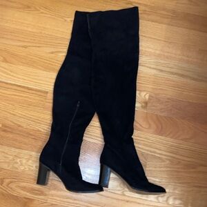 Thigh high boots w/3” heel by Olivia Miller